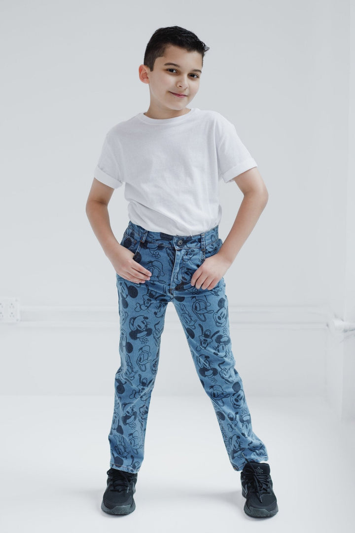 Disney Mickey Mouse Denim Pants Jeans - imagikids