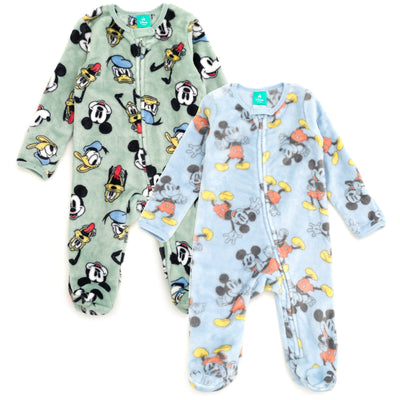 Disney Mickey Mouse Fleece 2 Pack Coveralls Woobie