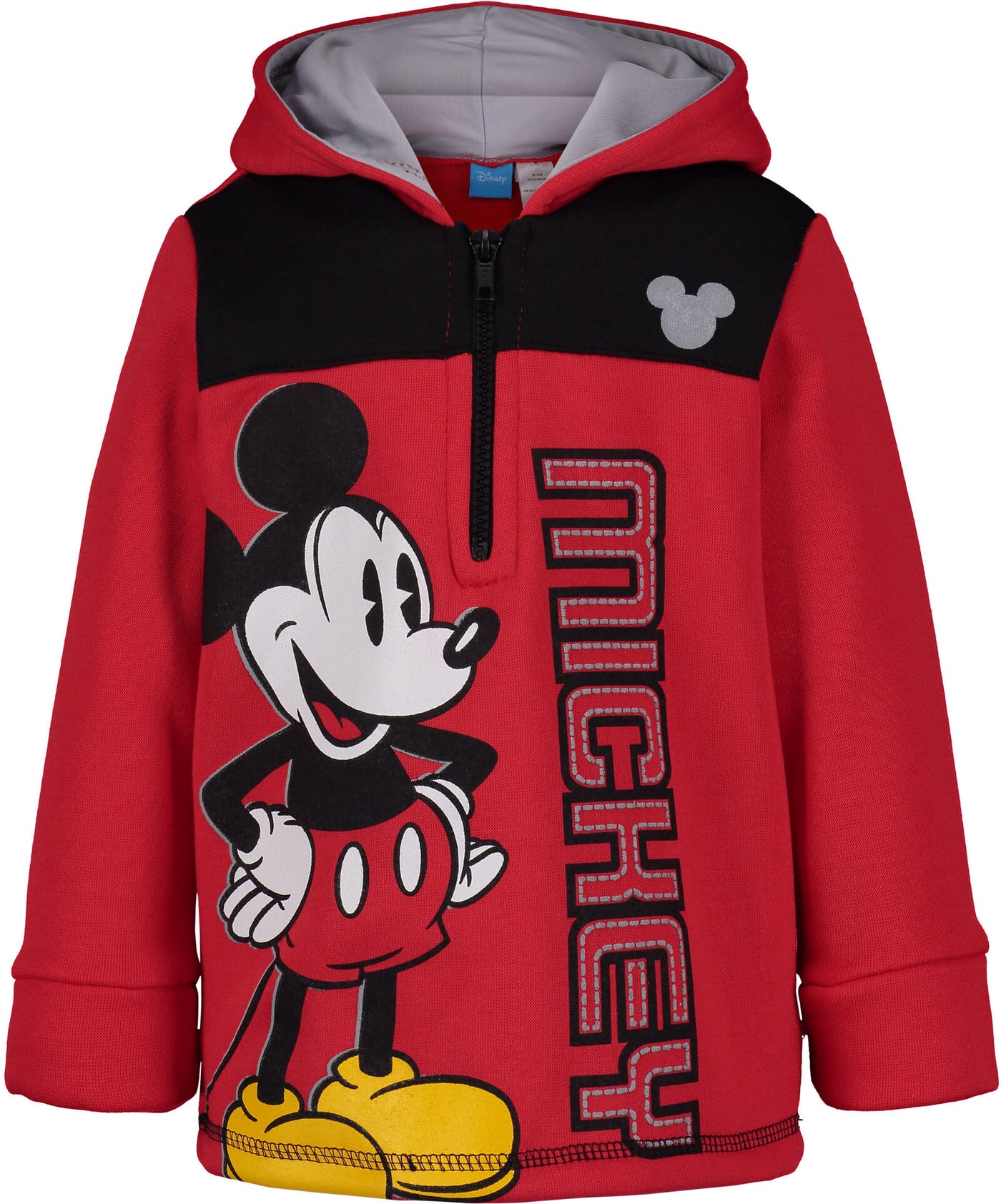 Sudadera con capucha de forro polar con media cremallera de Mickey Mouse de Disney