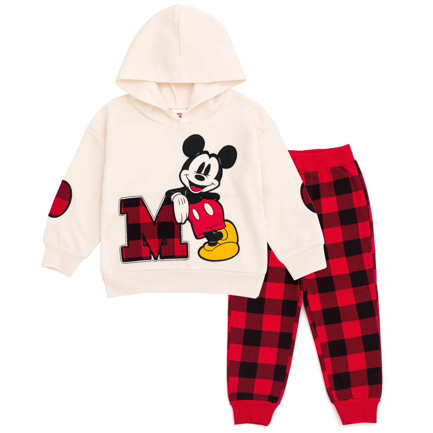 Disney Mickey Mouse Fleece Pullover Hoodie and Jogger Pants Outfit Set