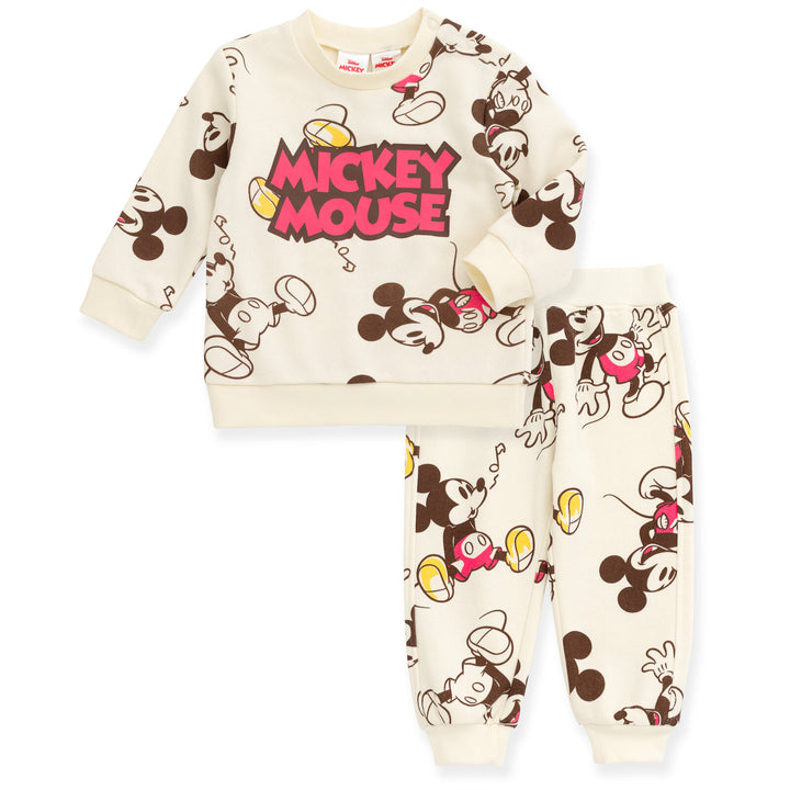 Disney Mickey Mouse Fleece Sweatshirt and Pants Outfit Set