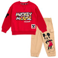 Disney Mickey Mouse Fleece Sweatshirt and Twill Jogger Pants Outfit Set