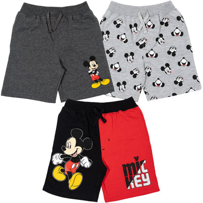 Disney Mickey Mouse French Terry 3 Pack Shorts - imagikids