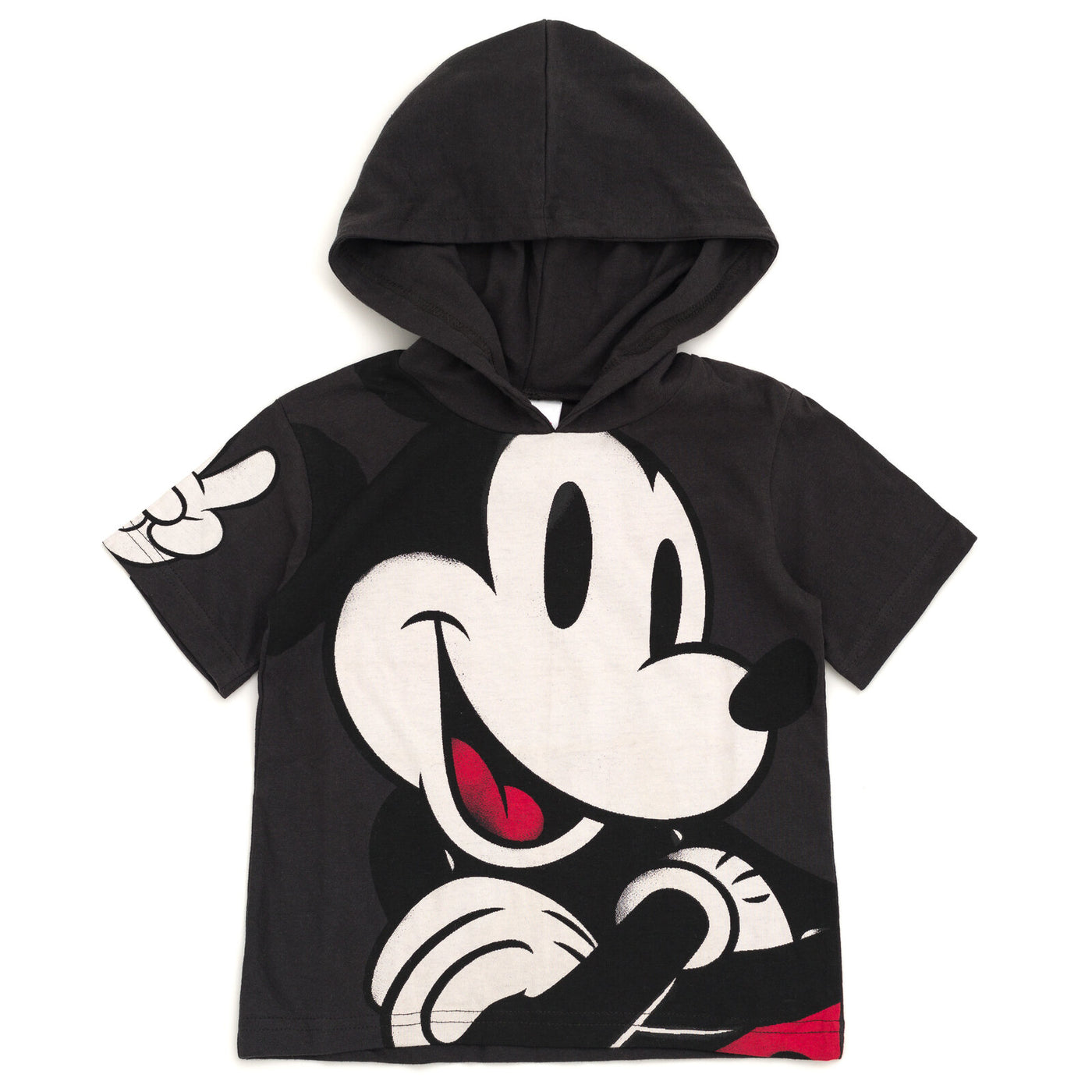 Disney Mickey Mouse Hooded T-Shirt and French Terry Shorts Outfit Set