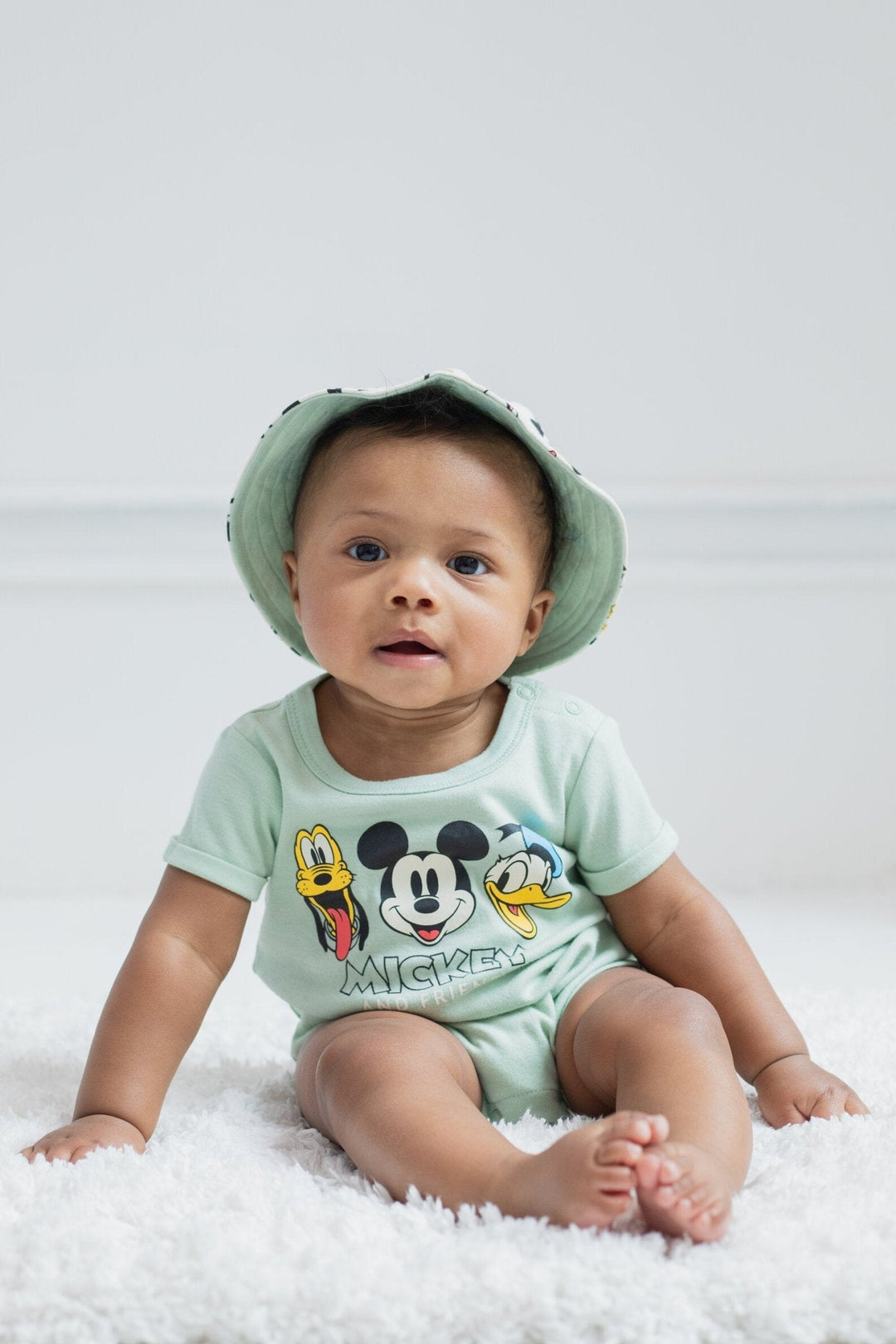 Disney Mickey Mouse Romper and Bucket Sun Hat - imagikids