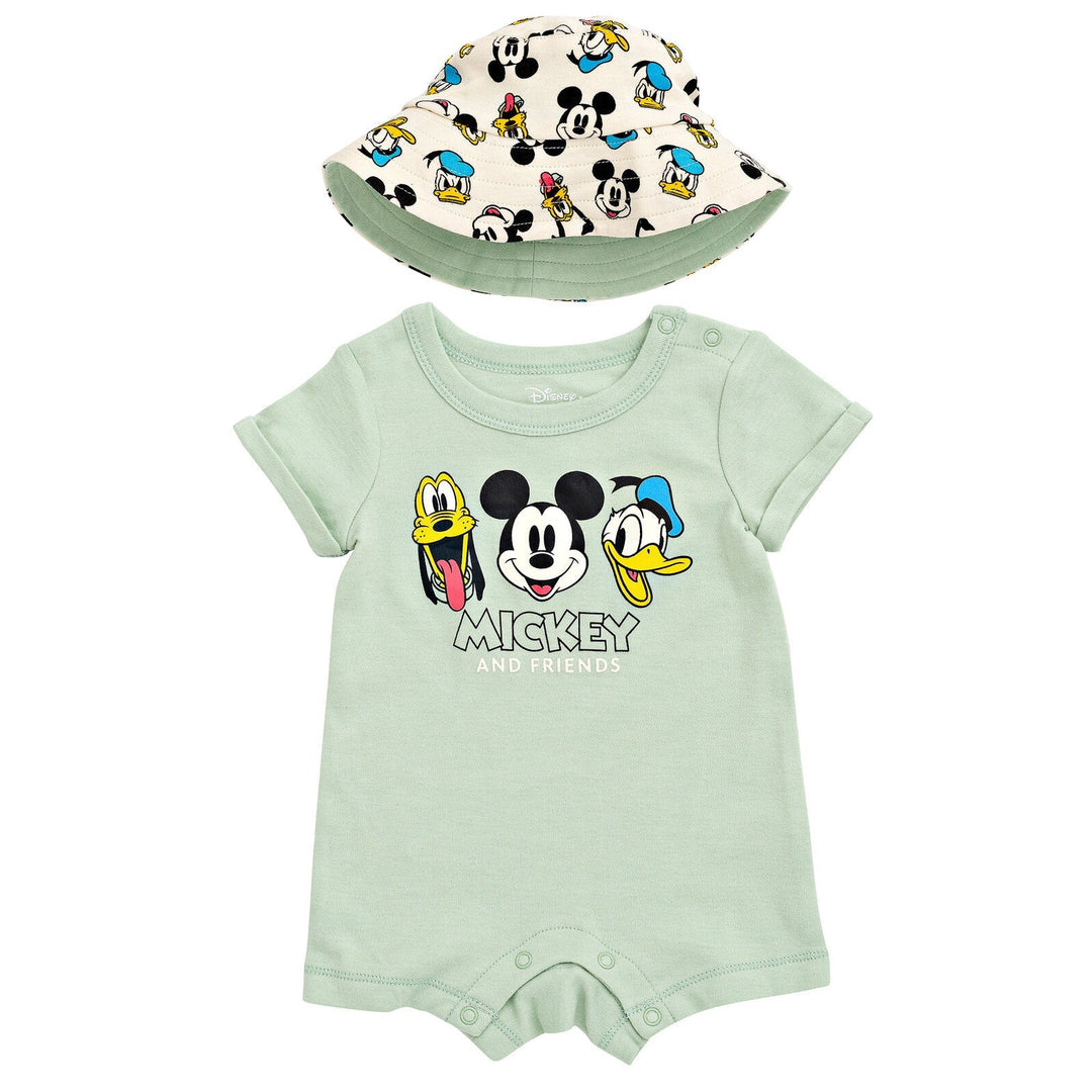 Disney Mickey Mouse Romper and Bucket Sun Hat - imagikids