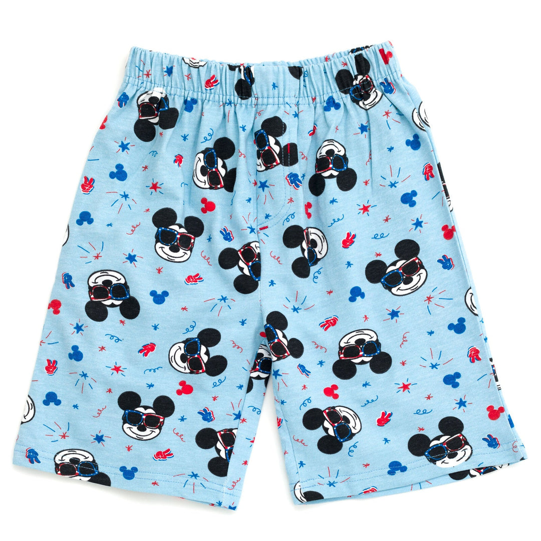 Disney Mickey Mouse T-Shirt and French Terry Shorts Outfit Set - imagikids