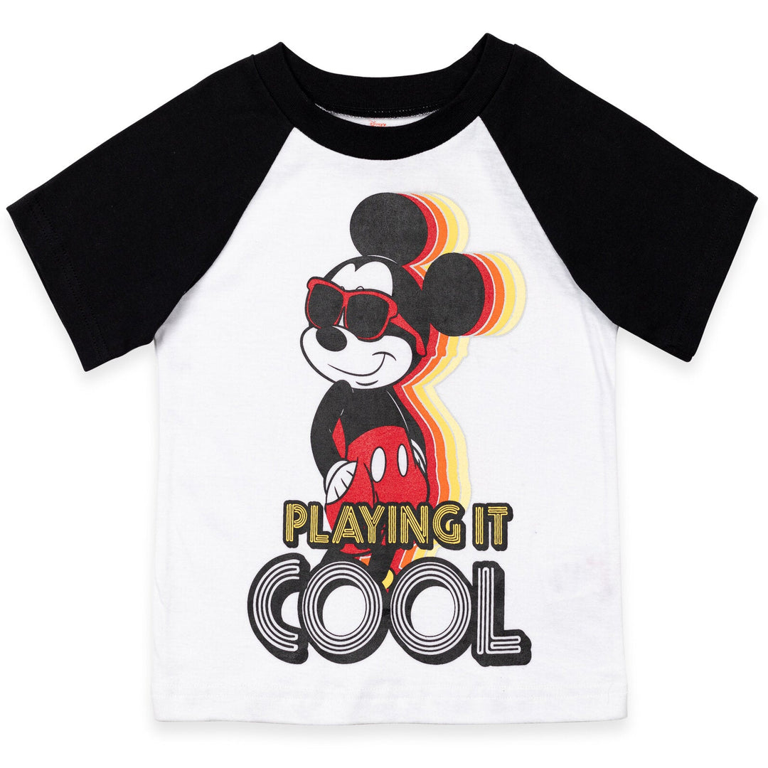 Disney Mickey Mouse T-Shirt and French Terry Shorts Outfit Set - imagikids