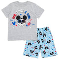 Disney Mickey Mouse T-Shirt and French Terry Shorts Outfit Set