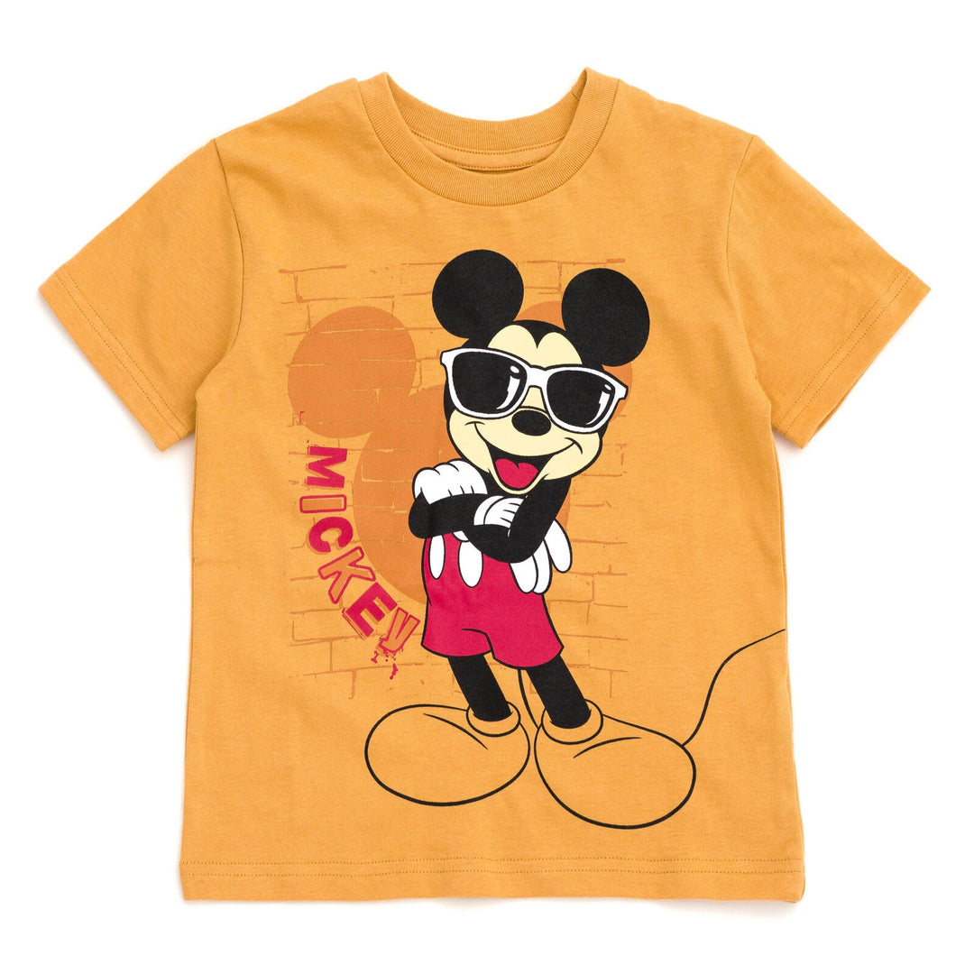 Disney Mickey Mouse T-Shirt and Mesh Shorts Outfit Set - imagikids