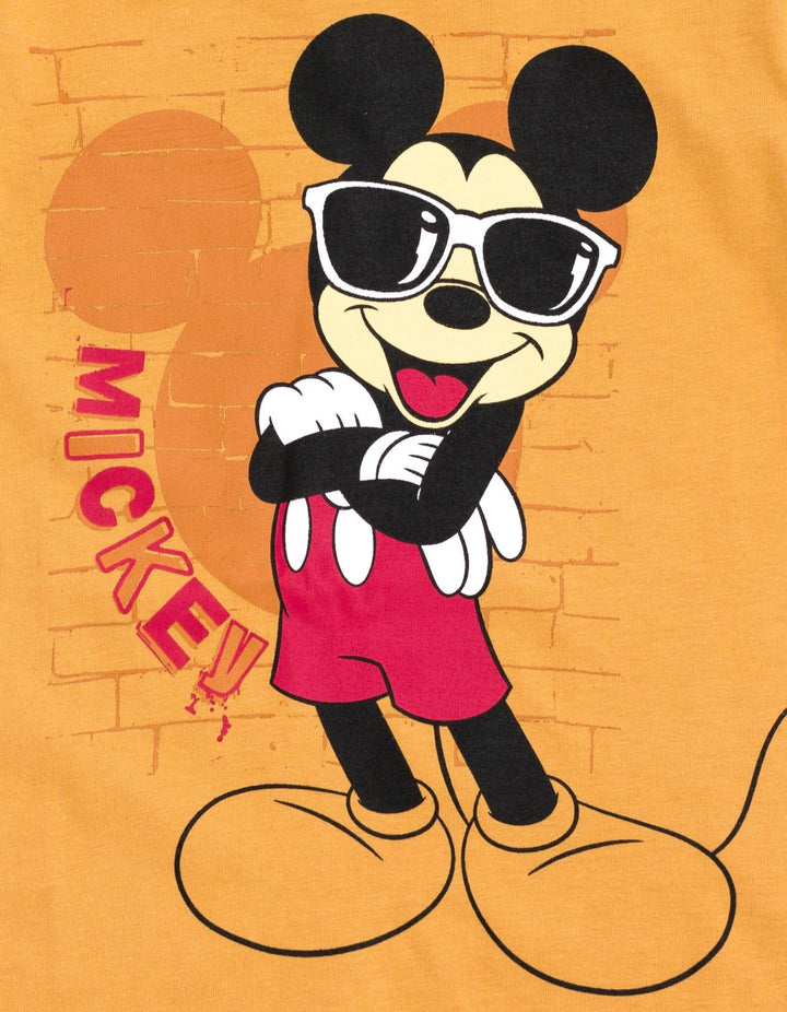 Disney Mickey Mouse T-Shirt and Mesh Shorts Outfit Set - imagikids