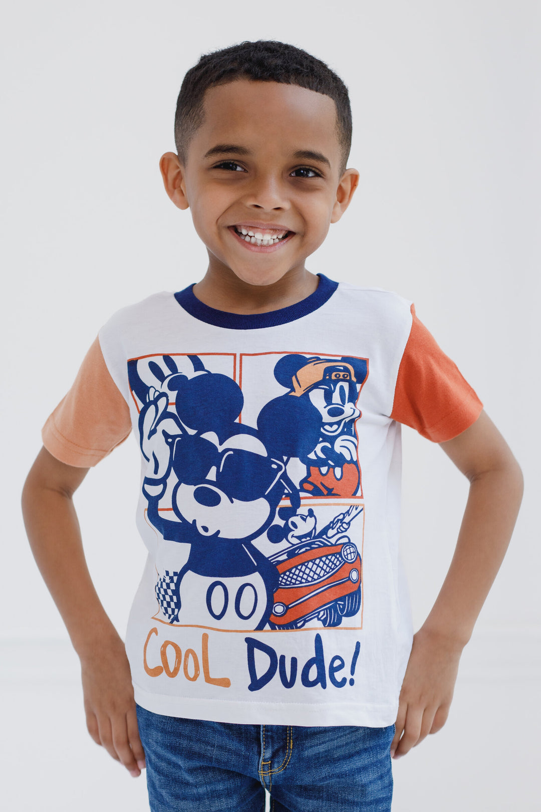 Disney Mickey Mouse T-Shirt and Mesh Shorts Outfit Set