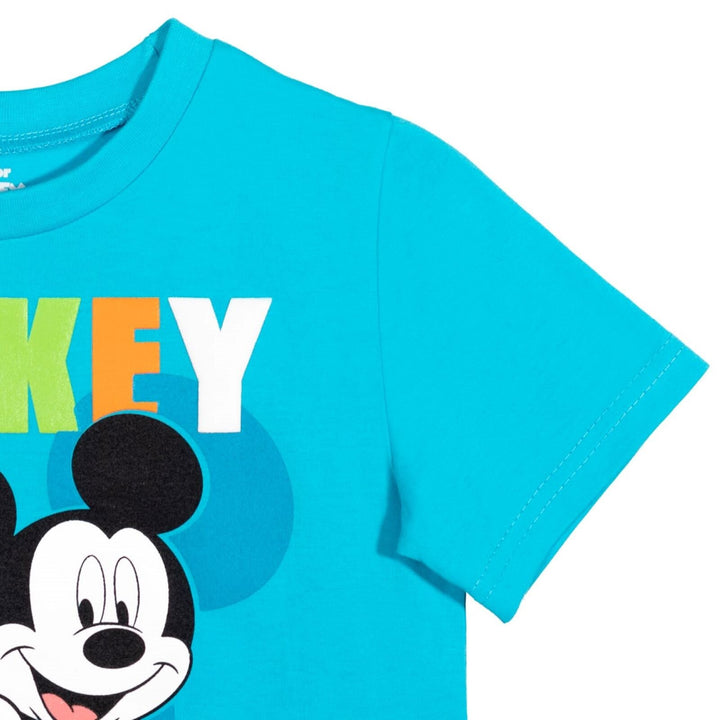 Disney Mickey Mouse T-Shirt and Mesh Shorts Outfit Set