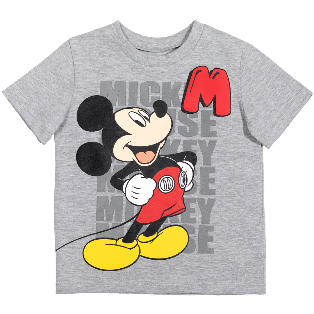 Disney Mickey Mouse T-Shirt and Mesh Shorts Outfit Set