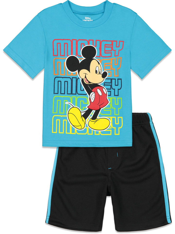 Conjunto de camiseta gráfica y pantalones cortos de Mickey Mouse