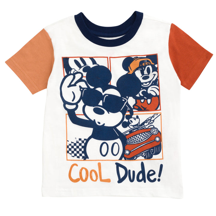 Disney Mickey Mouse T-Shirt and Mesh Shorts Outfit Set