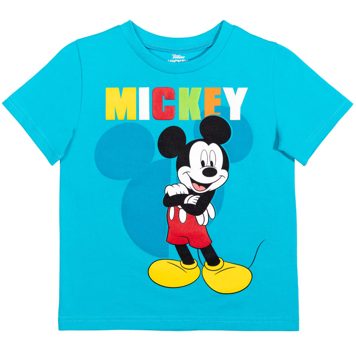 Disney Mickey Mouse T-Shirt and Mesh Shorts Outfit Set