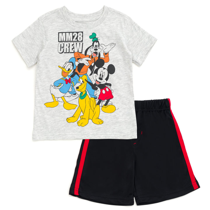 Disney Mickey Mouse T-Shirt and Mesh Shorts Outfit Set