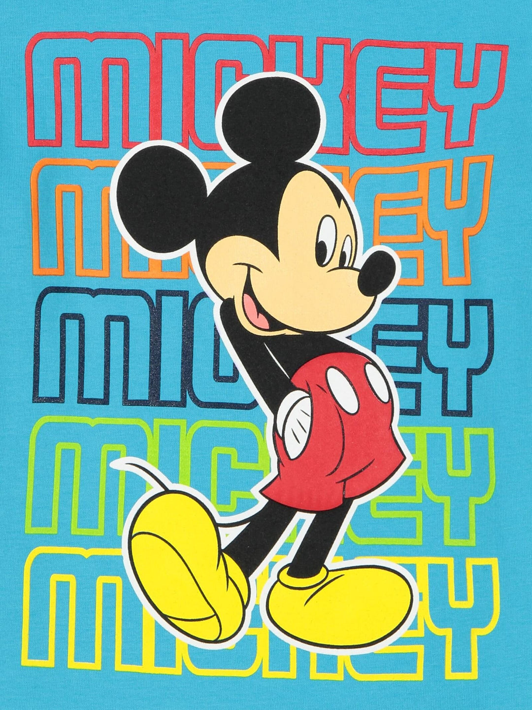 Conjunto de camiseta gráfica y pantalones cortos de Mickey Mouse