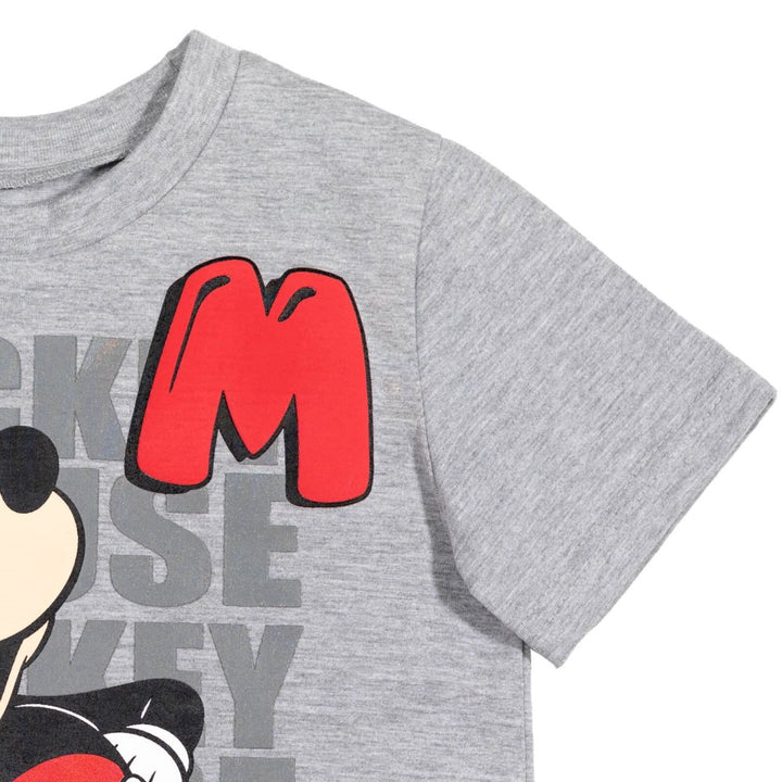 Disney Mickey Mouse T-Shirt and Mesh Shorts Outfit Set