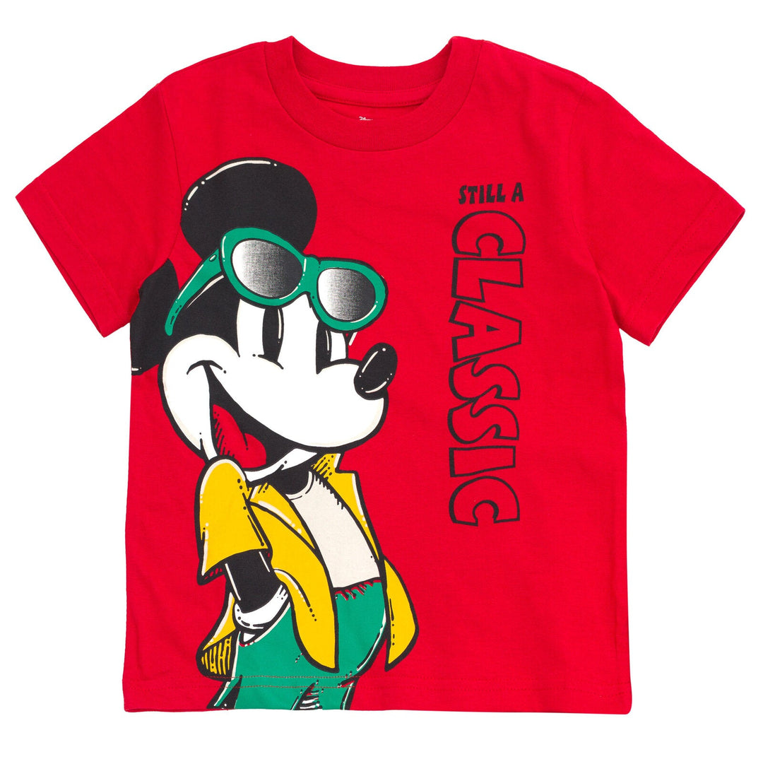 Disney Mickey Mouse T-Shirt and Twill Shorts Outfit Set - imagikids