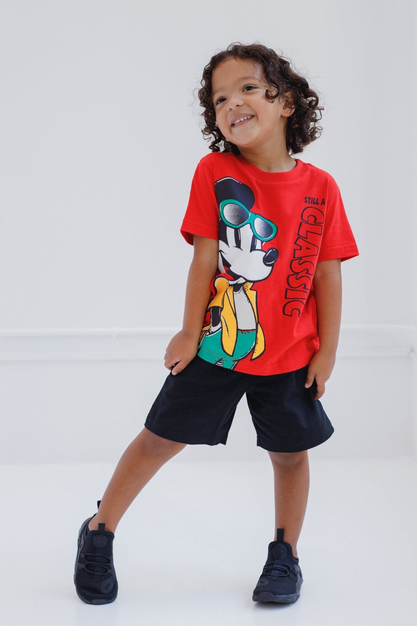 Disney Mickey Mouse T-Shirt and Twill Shorts Outfit Set - imagikids