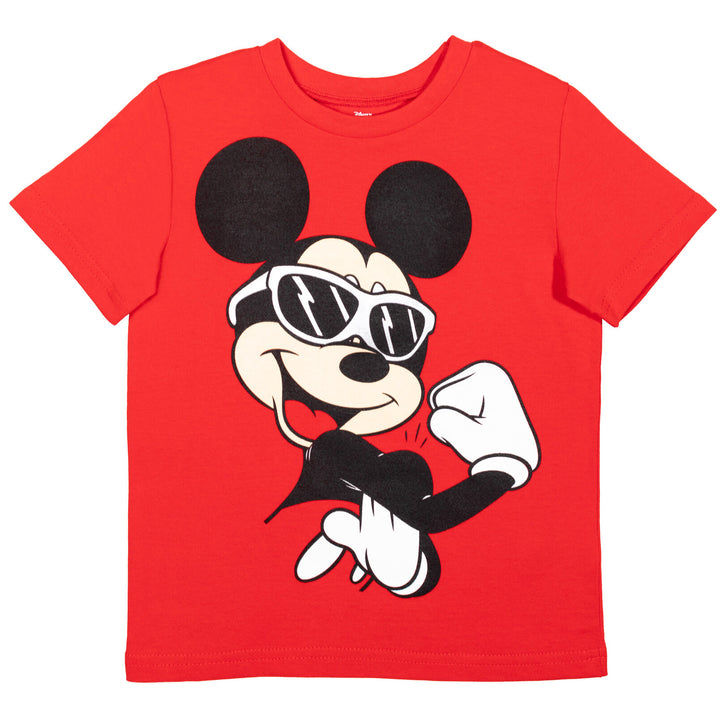 Conjunto de 3 piezas de Mickey Mouse: camiseta y pantalones cortos