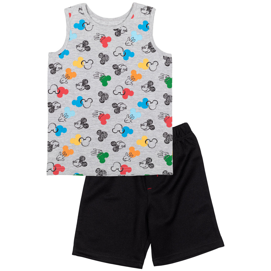 Mickey Mouse 3 Piece Outfit Set: T-Shirt Shorts