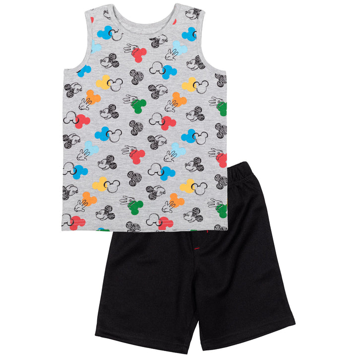 Conjunto de 3 piezas de Mickey Mouse: camiseta y pantalones cortos