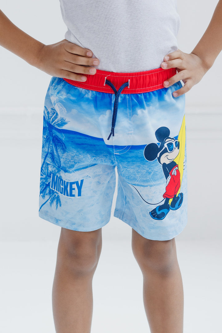 Disney Mickey Mouse UPF 50+ Swim Trunks Bathing Suit