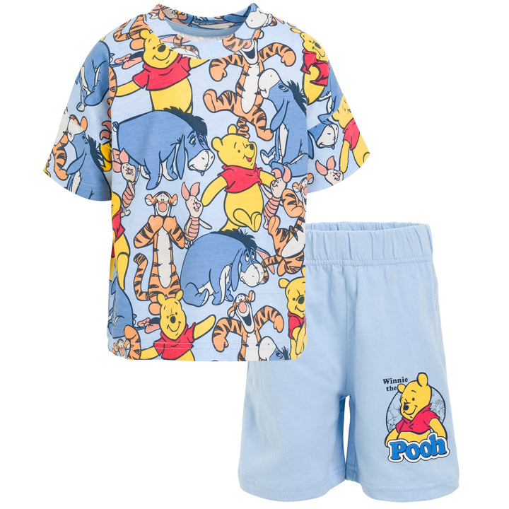 Disney Mickey Mouse Winnie the Pooh Winnie the Pooh Conjunto de camiseta y pantalones cortos