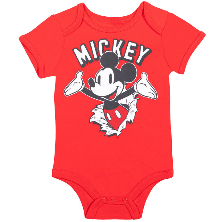 Conjunto de 10 piezas de Mickey Mouse y canastilla