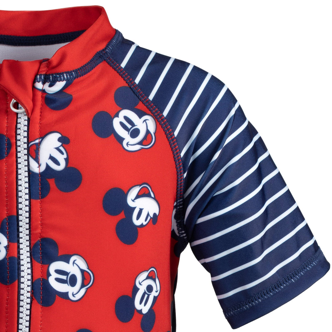 Disney Mickey Mouse Zip Up Swim Sunsuit - imagikids