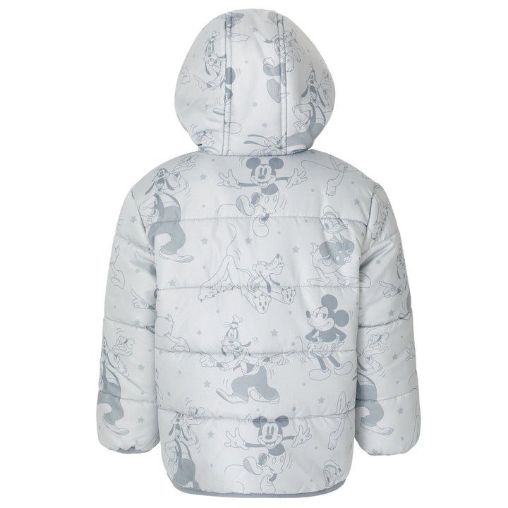 Disney Mickey Mouse Zip Up Winter Coat Puffer Jacket - imagikids