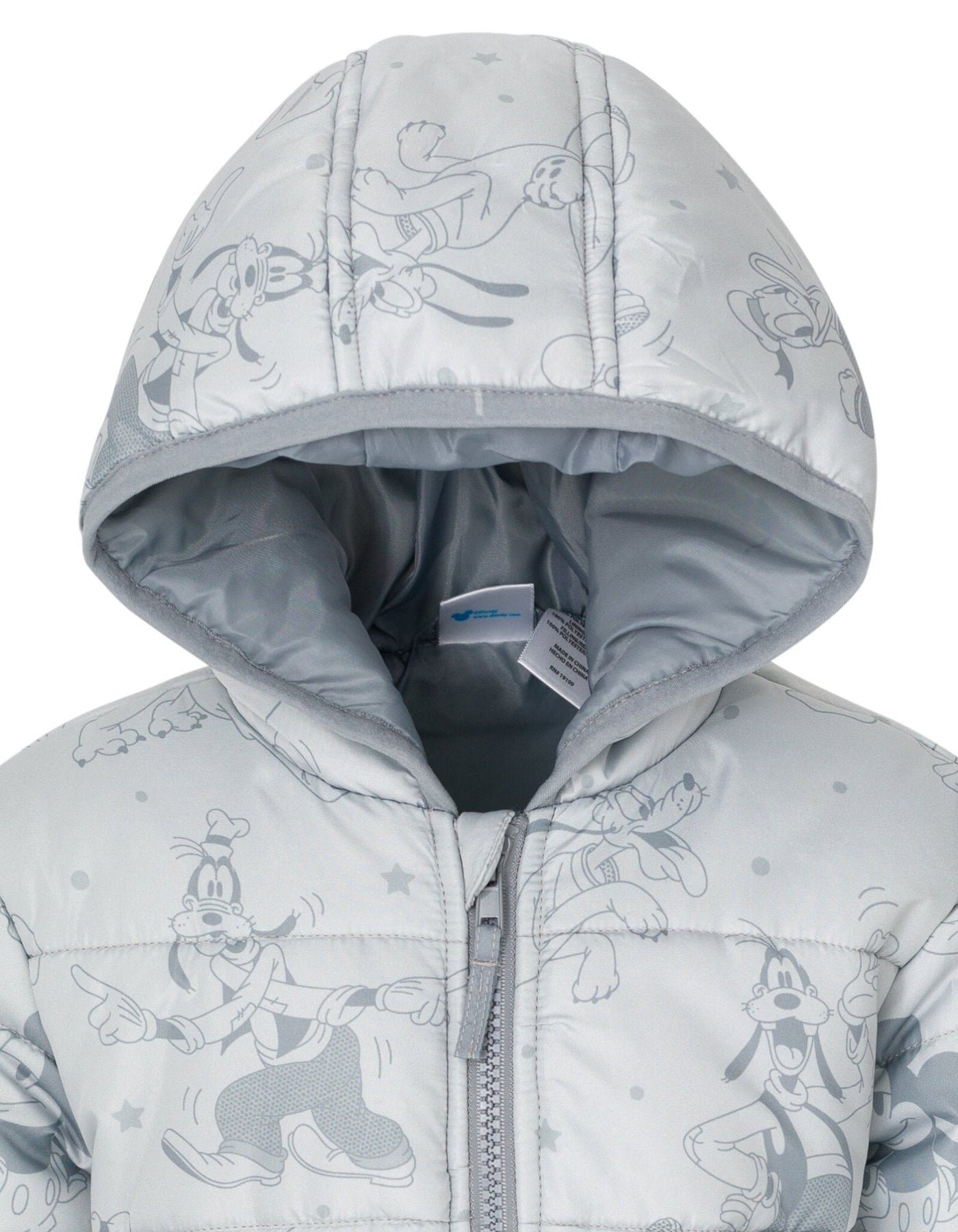 Disney Mickey Mouse Zip Up Winter Coat Puffer Jacket - imagikids