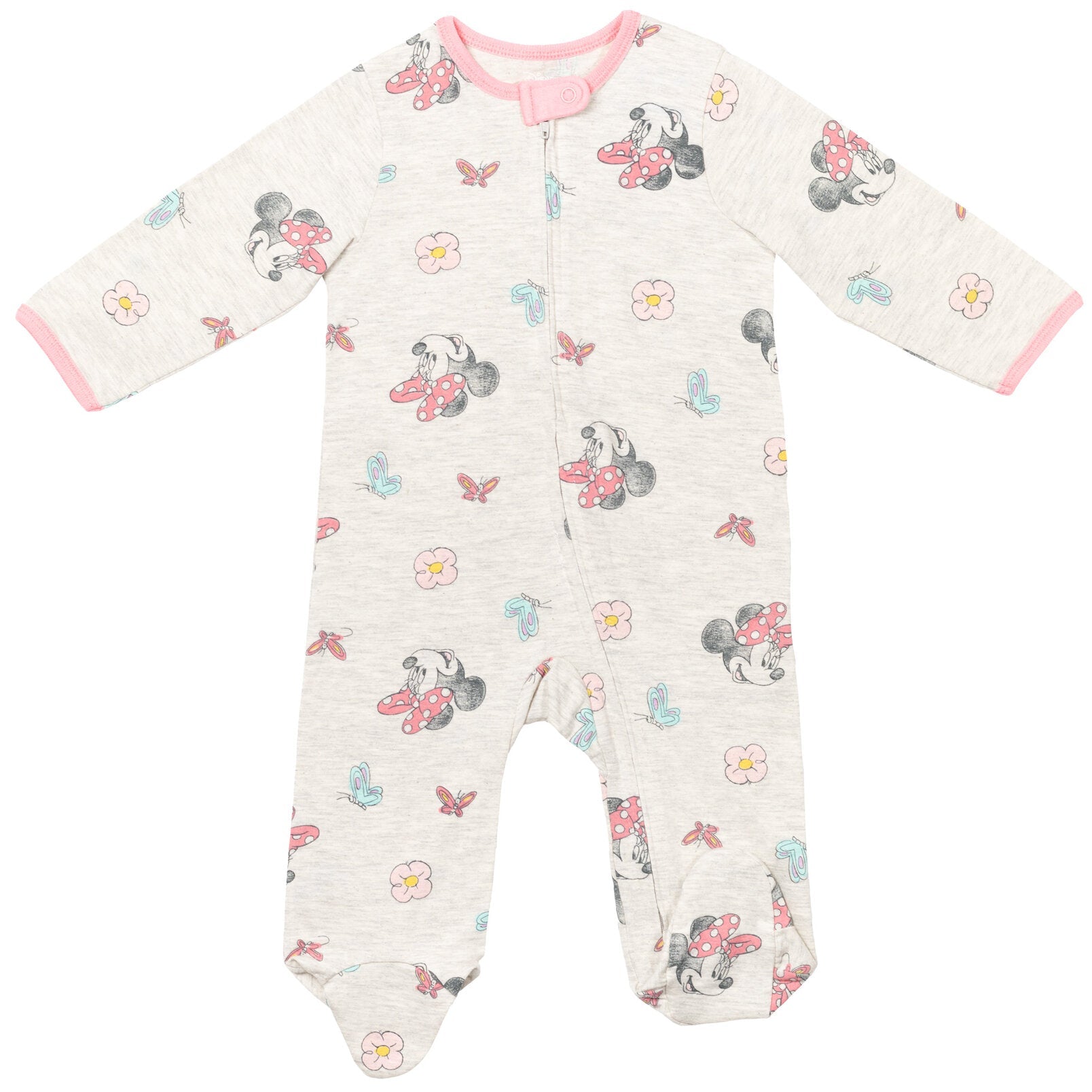 Disney Minnie Mouse 2 Pack Zip Up Sleep N' Play Coveralls – imagikids