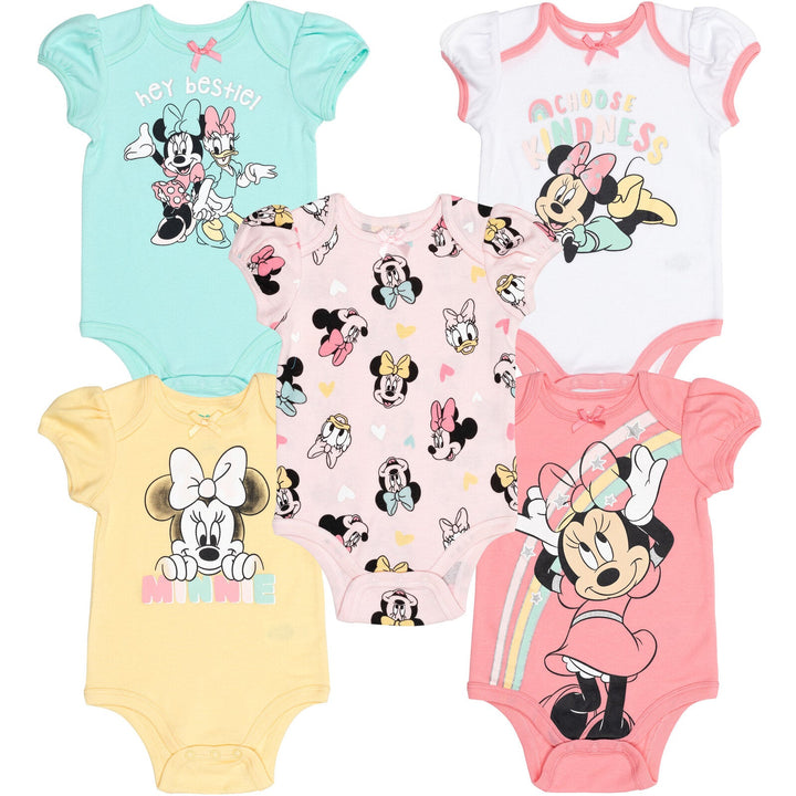 Disney Minnie Mouse 5 Pack Bodysuits - imagikids