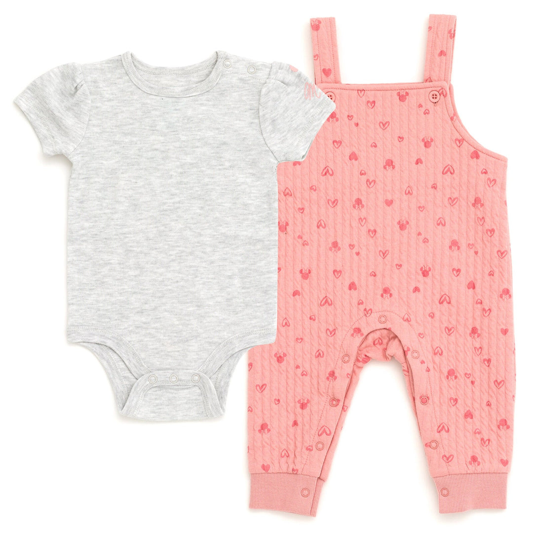 Disney Minnie Mouse Bodysuit and Overall Outfit Set - imagikids