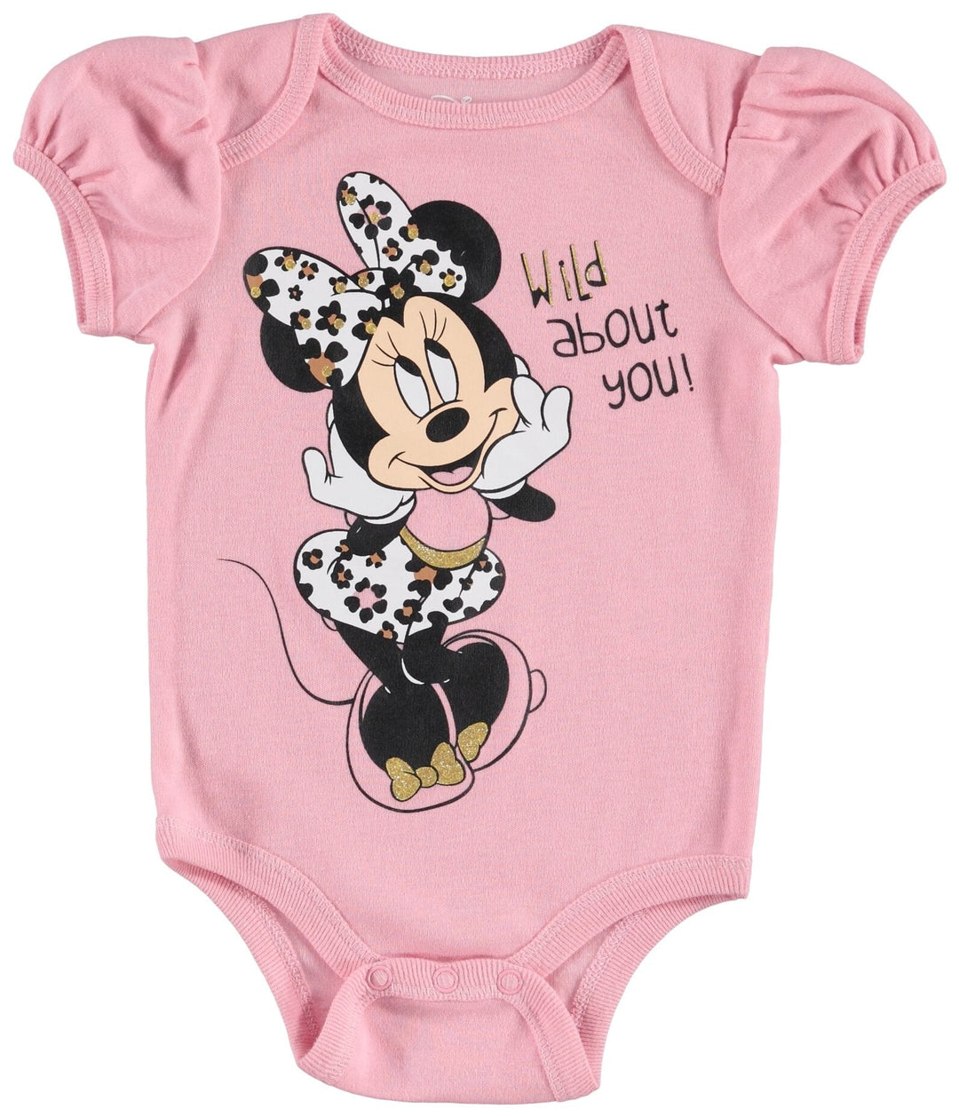 Disney Minnie Mouse Bodysuit Pants Bib and Hat 4 Piece Outfit Set - imagikids