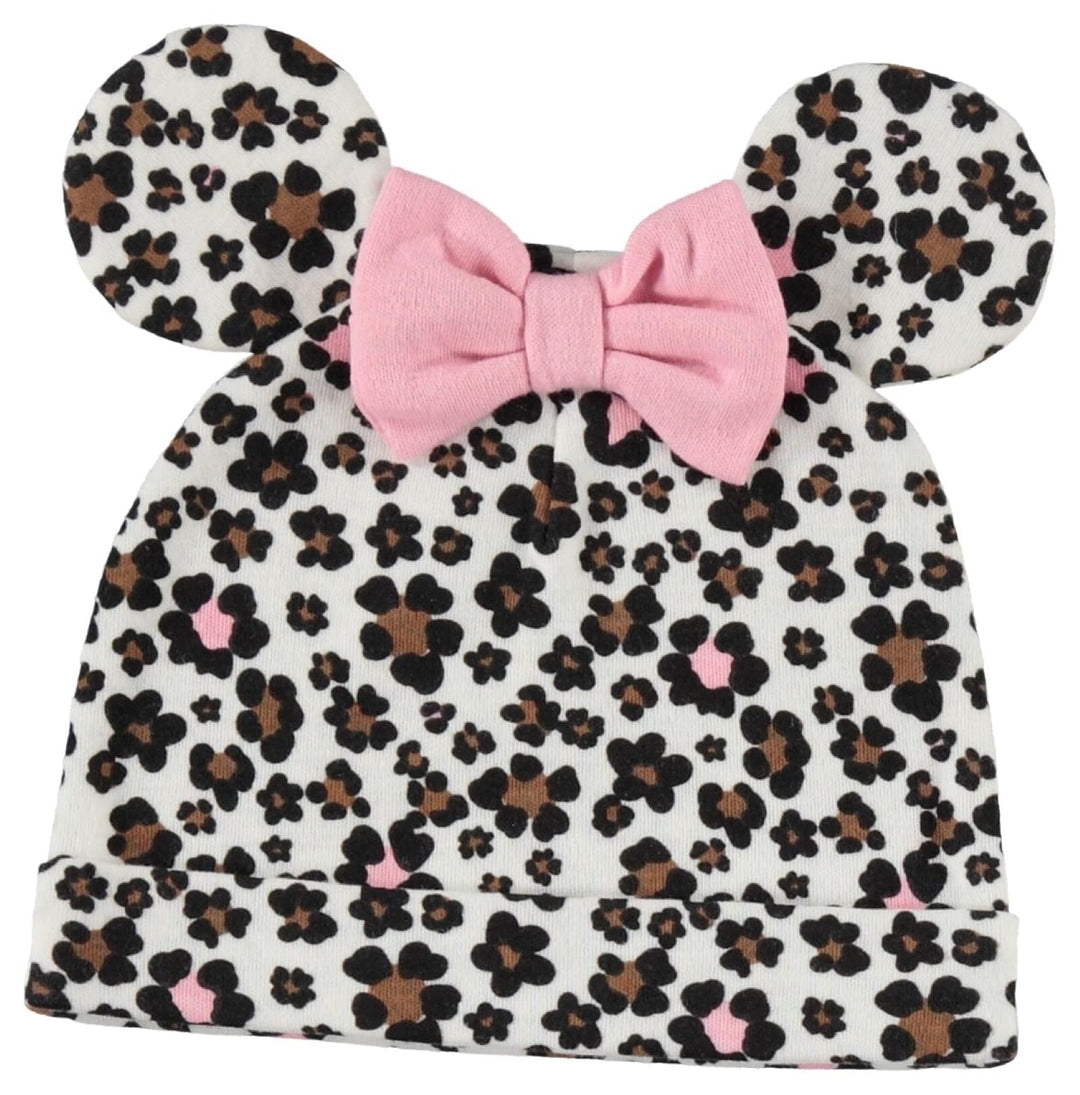 Disney Minnie Mouse Bodysuit Pants Bib and Hat 4 Piece Outfit Set - imagikids