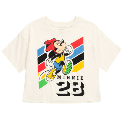 Disney Minnie Mouse Boxy Drop Shoulder T-Shirt and Pleated Skort