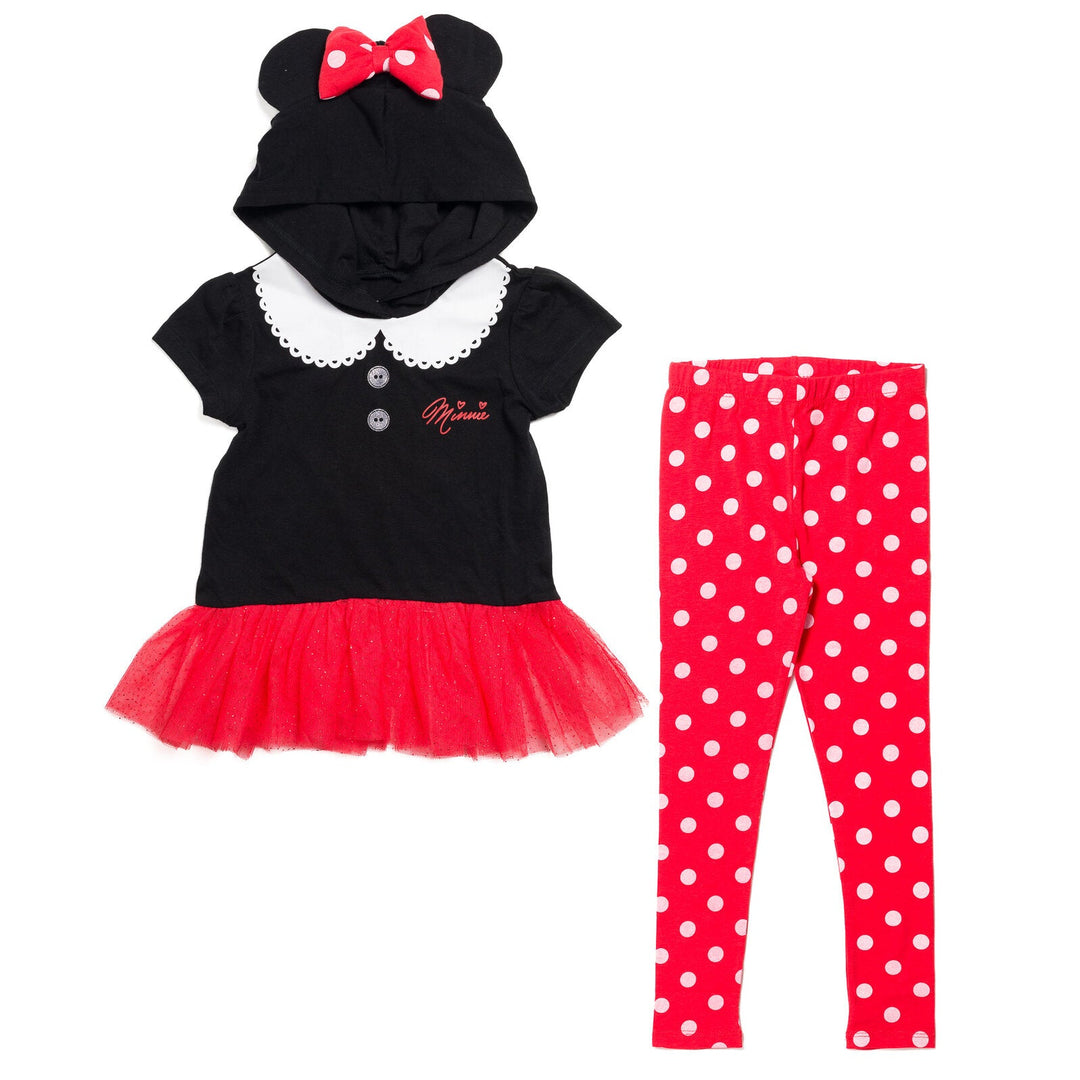 Disney Minnie Mouse Cosplay T-Shirt Dress and Leggings - imagikids