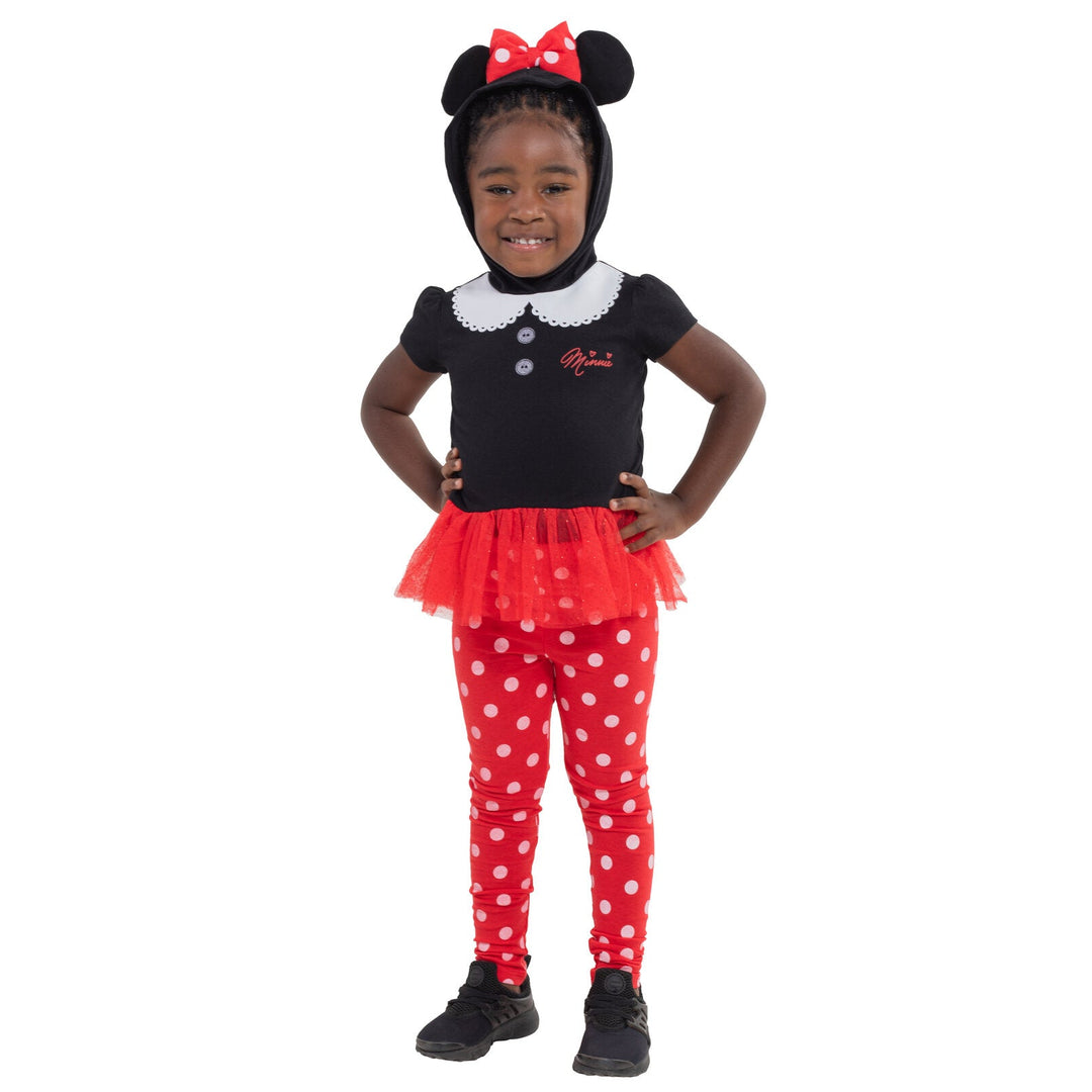 Disney Minnie Mouse Cosplay T-Shirt Dress and Leggings - imagikids