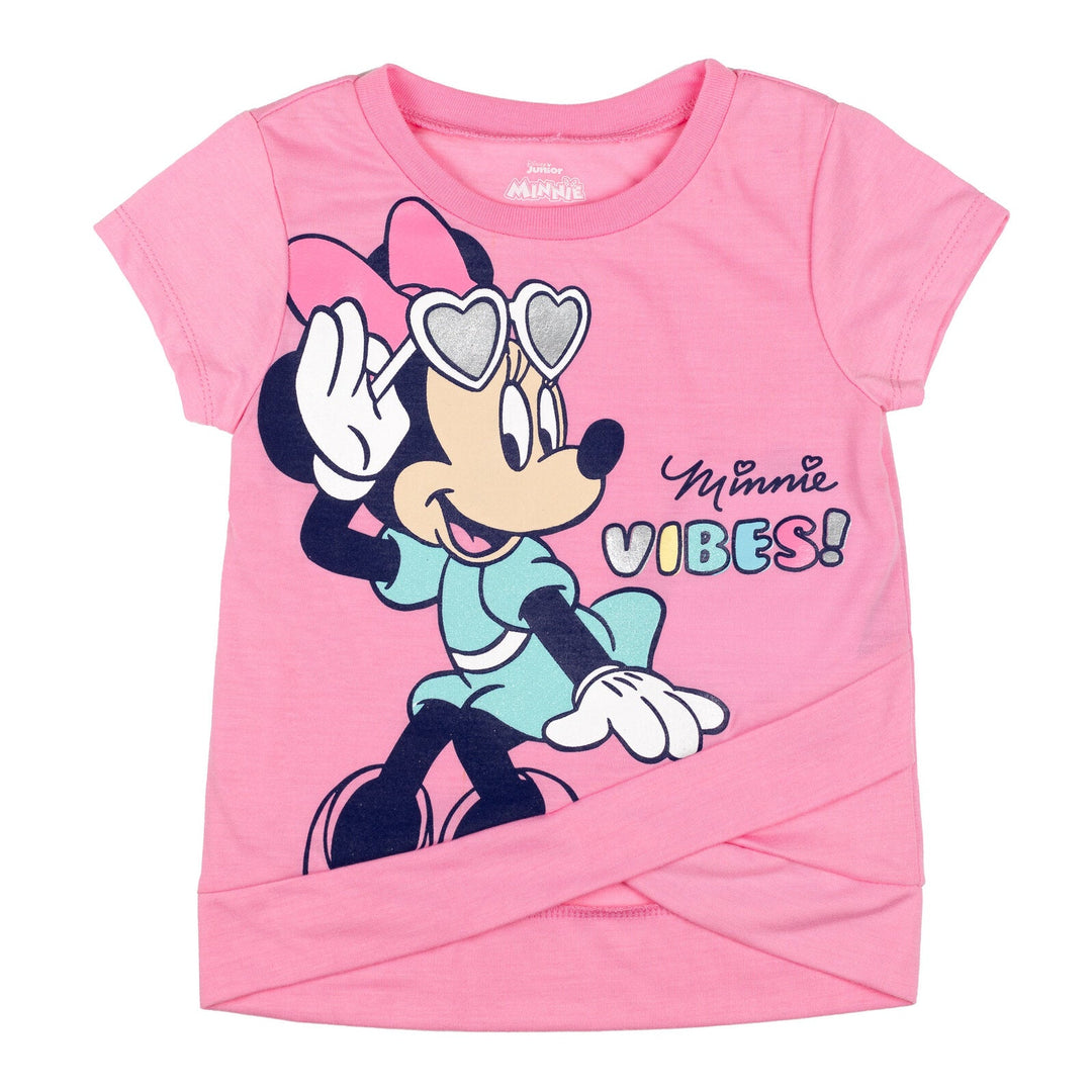 Disney Minnie Mouse Crossover T-Shirt and Leggings Outfit Set - imagikids