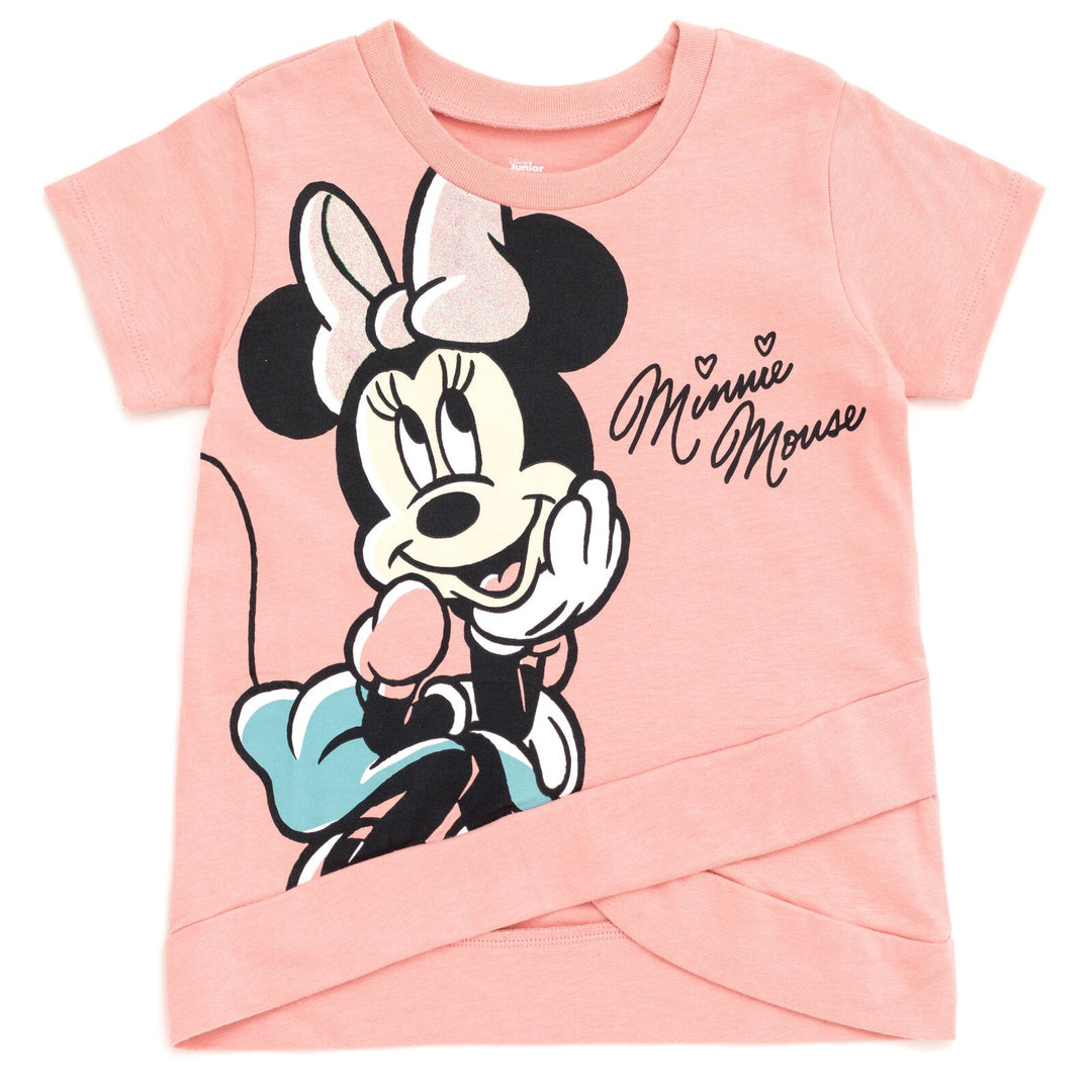 Disney Minnie Mouse Crossover T-Shirt and Leggings Outfit Set - imagikids