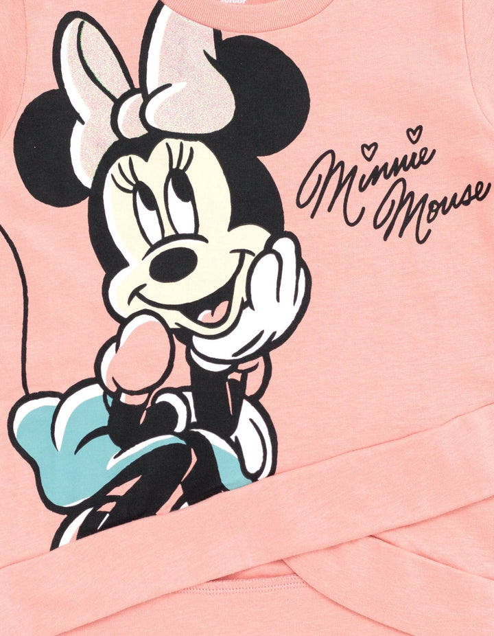 Disney Minnie Mouse Crossover T-Shirt and Leggings Outfit Set - imagikids