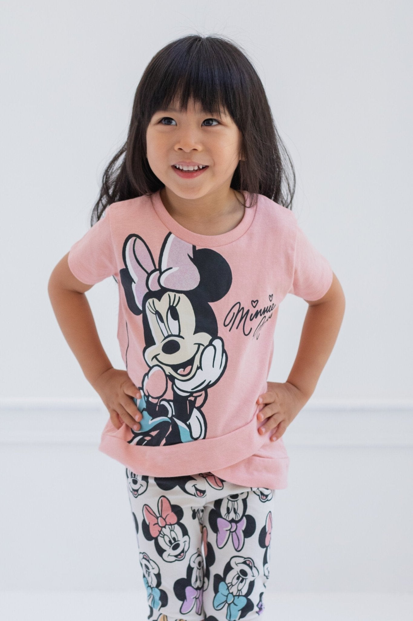 Disney Minnie Mouse Crossover T-Shirt and Leggings Outfit Set - imagikids