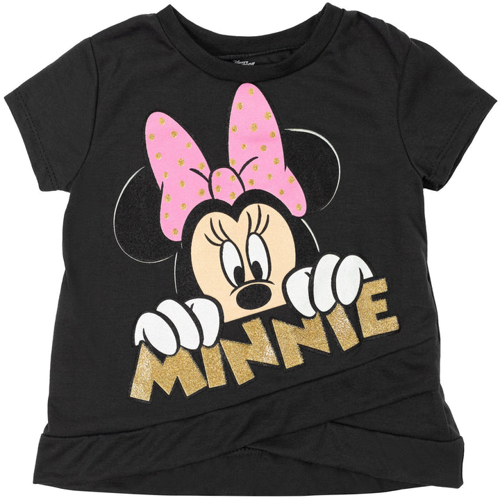 Disney Minnie Mouse Crossover T-Shirt and Leggings Outfit Set - imagikids