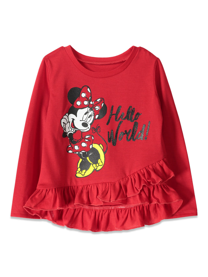 Disney Minnie Mouse Crossover T-Shirt and Leggings Outfit Set