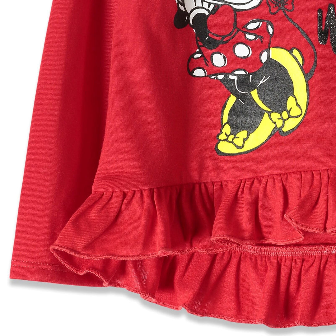 Disney Minnie Mouse Crossover T-Shirt and Leggings Outfit Set